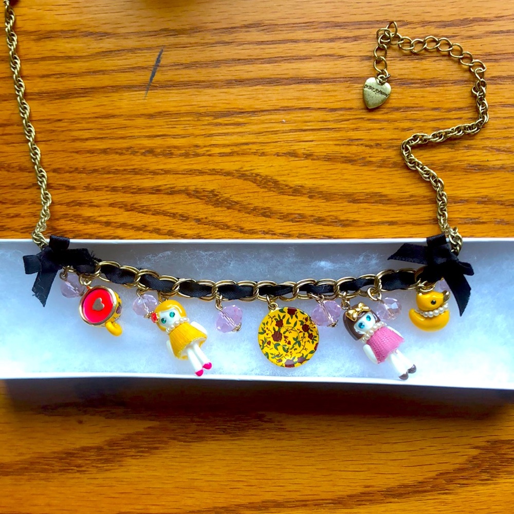 Betsey Johnson Doll Charm Necklace